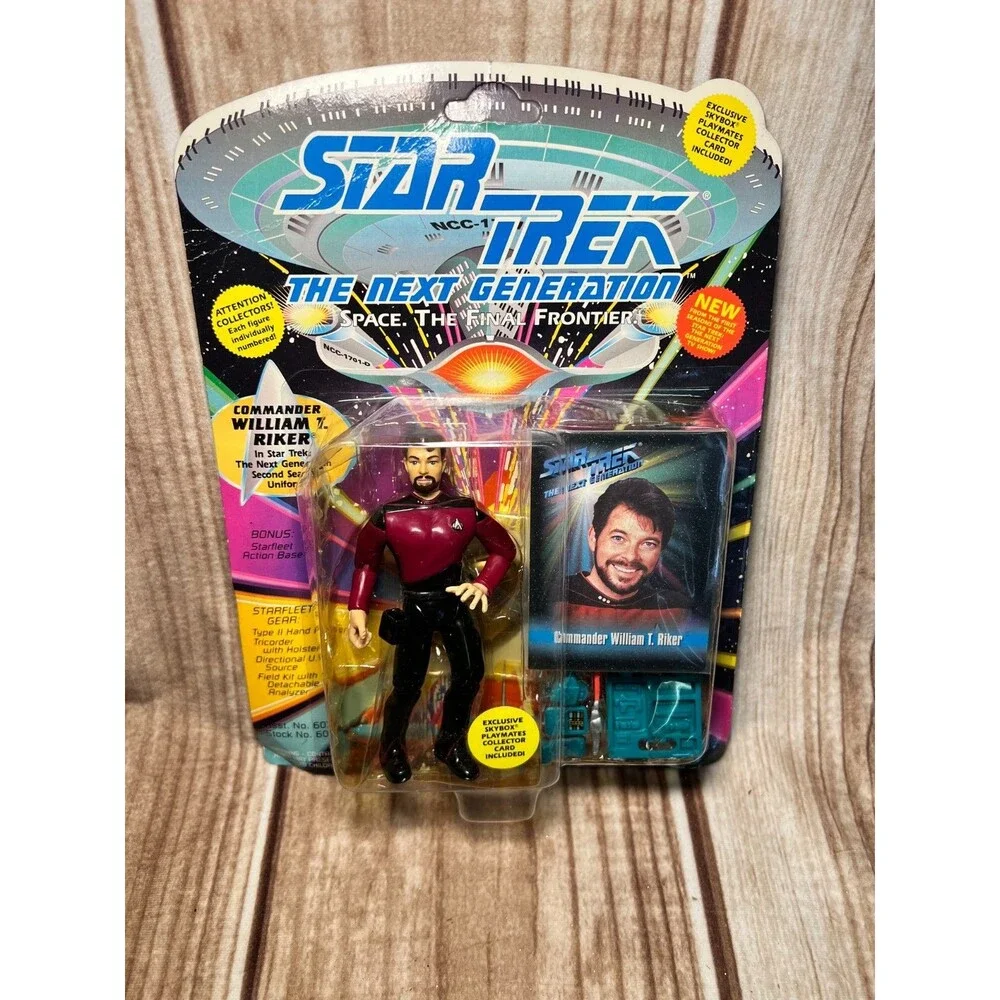 1993 Playmates Star Trek Next Generation Action Figure William T Riker
